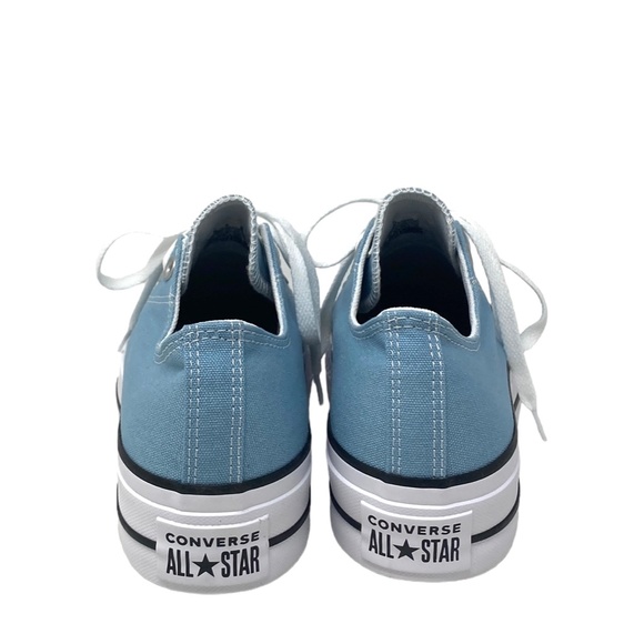 Converse Ctas Lift OX Worn Blue Canvas Platform Women's Low Top Sneaker A09956C - Picture 5 of 9